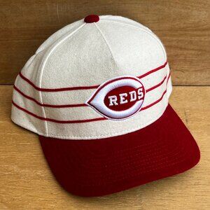 MITCHELL & NESS MLB CINCINNATI REDS RETRO WOOL PRO PINCH SNAPBACK HAT NEW